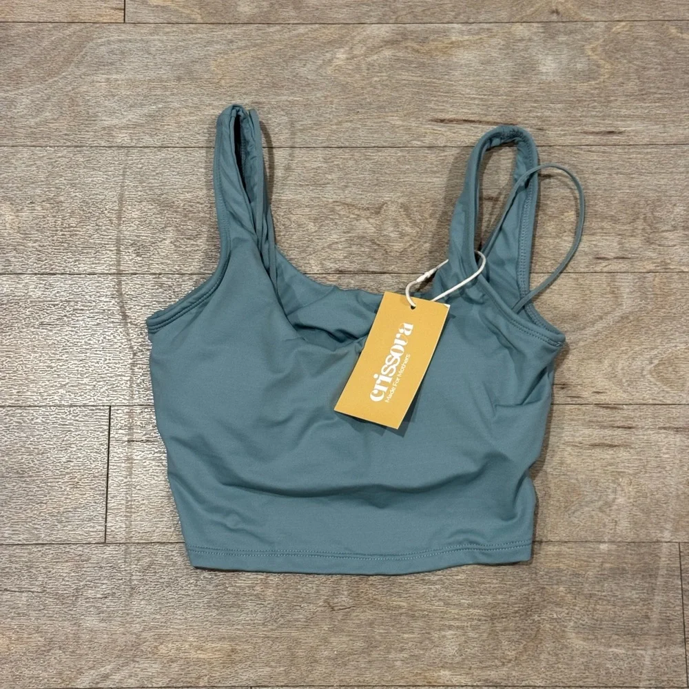 NWT Crissova (2) Nursing Bra Sea Foam Green & Maroon Size Medium - Picture 2 of 5